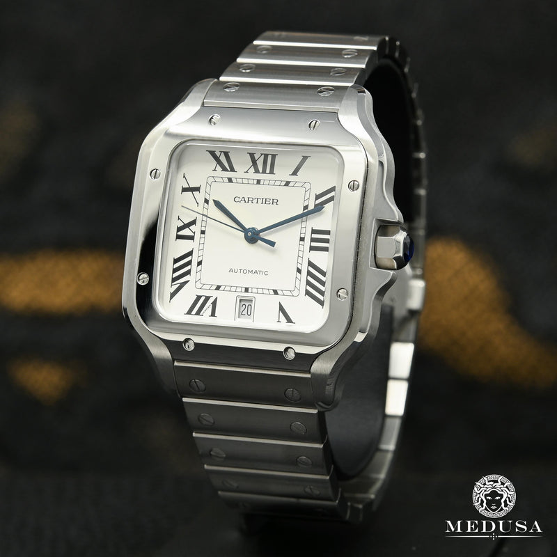 Montre Cartier | Montre Homme 40mm Cartier Santos 100 XL White Stainless