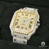 Montre Cartier | Montre Homme 40mm Cartier Santos 100 XL - Full Iced Emerald Cut Or 2 Tons