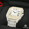 Montre Cartier | Montre Homme 40mm Cartier Santos 100 XL - Full Iced Or 2 Tons