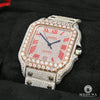 Montre Cartier | Montre Homme 40mm Cartier Santos 100 XL - Red Iced Everose Or Rose 2 Tons