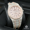 Montre Audemars Piguet | Montre Homme 41mm Audemars Piguet Royal Oak - Full Iced Everose Or Rose 2 Tons