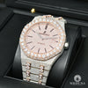 Montre Audemars Piguet | Montre Homme 41mm Audemars Piguet Royal Oak - Full Iced Everose Or Rose 2 Tons