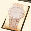 Montre Patek Philippe | Montre Homme 41mm Patek Philippe Nautilus - Full Iced Everose Or Rose