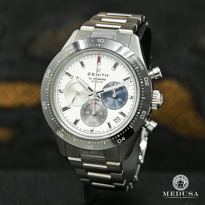 Montre Zenith | Montre Homme 41mm Zenith Chronomaster Sport White Panda Stainless