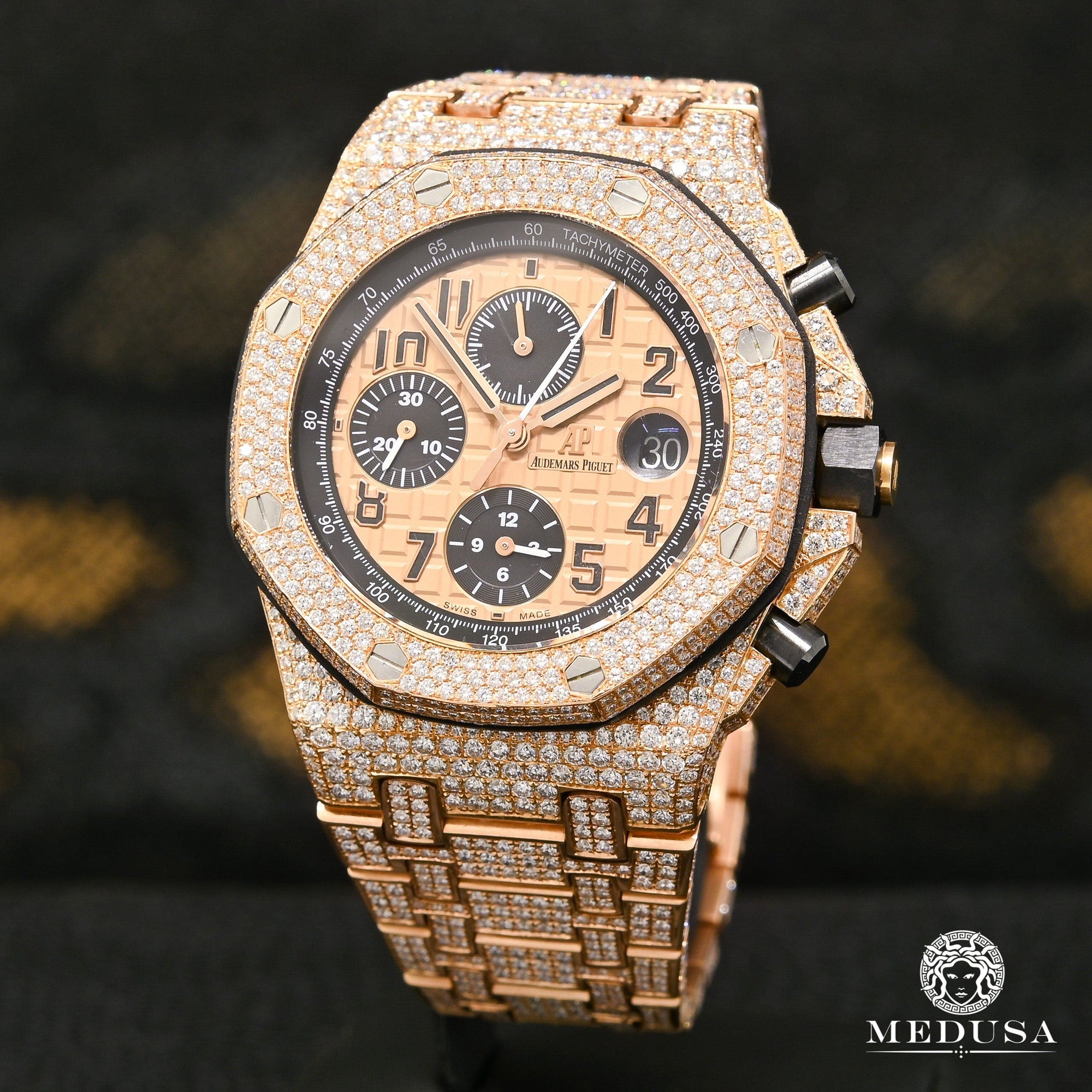 Montre Audemars Piguet | Montre Homme 42mm Audemars Piguet Offshore Brick - Rose Honeycomb Rose Gold