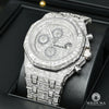 Montre Audemars Piguet | Montre Homme 42mm Audemars Piguet Offshore - Full Iced Emerald Cut Or Blanc