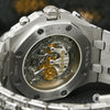 Montre Audemars Piguet | Montre Homme 42mm Audemars Piguet Offshore Tourbillon - Full Iced Emerald Cut Or Blanc