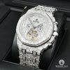 Montre Audemars Piguet | Montre Homme 42mm Audemars Piguet Offshore Tourbillon - Full Iced Emerald Cut Or Blanc