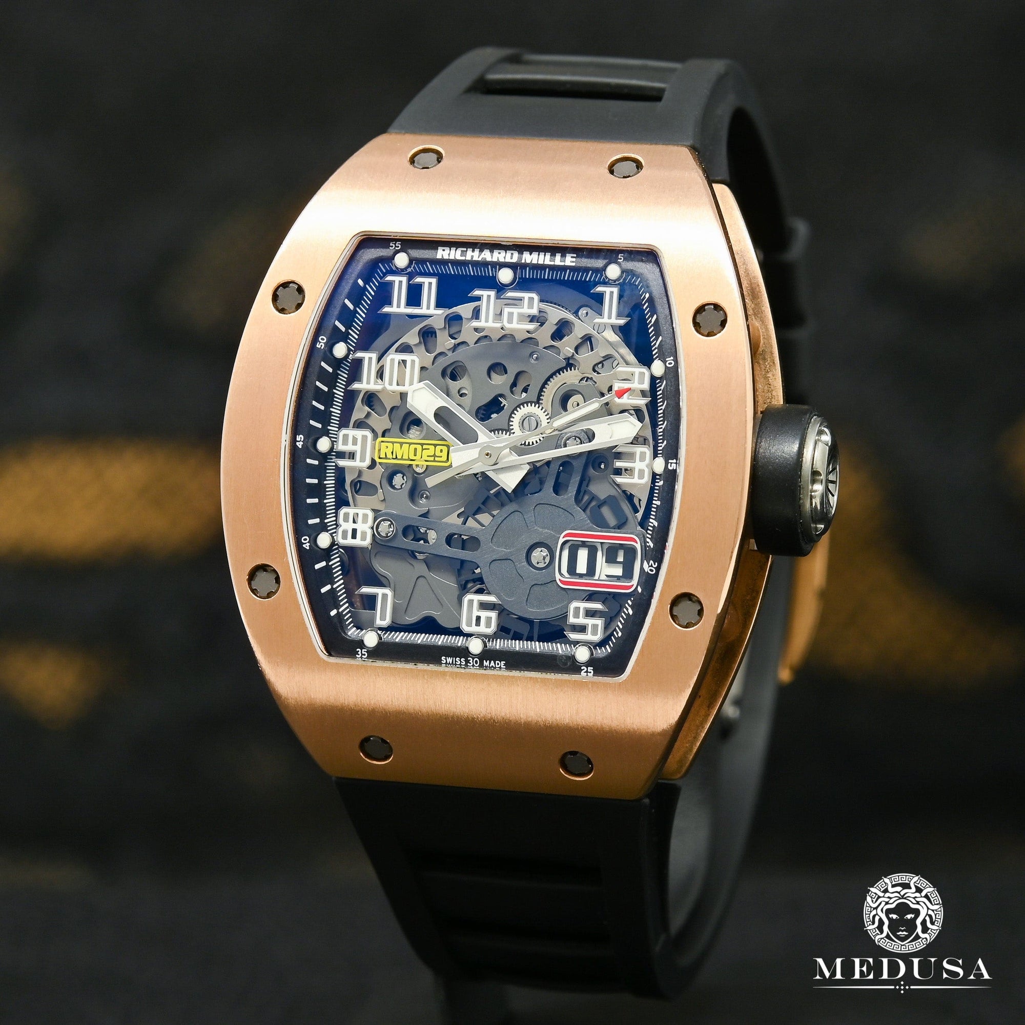 Montre Richard Mille | Montre Homme 48mm Richard Mille Rose Gold - RM029 Or Rose