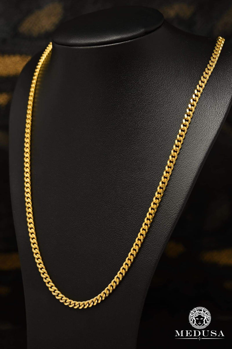 Chaîne en Or 10K | Chaîne 4mm Cuban Link Solid