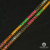 Chaîne à Diamants en Or 14K | Chaîne Tennis 4mm Tennis Chain - Rainbow