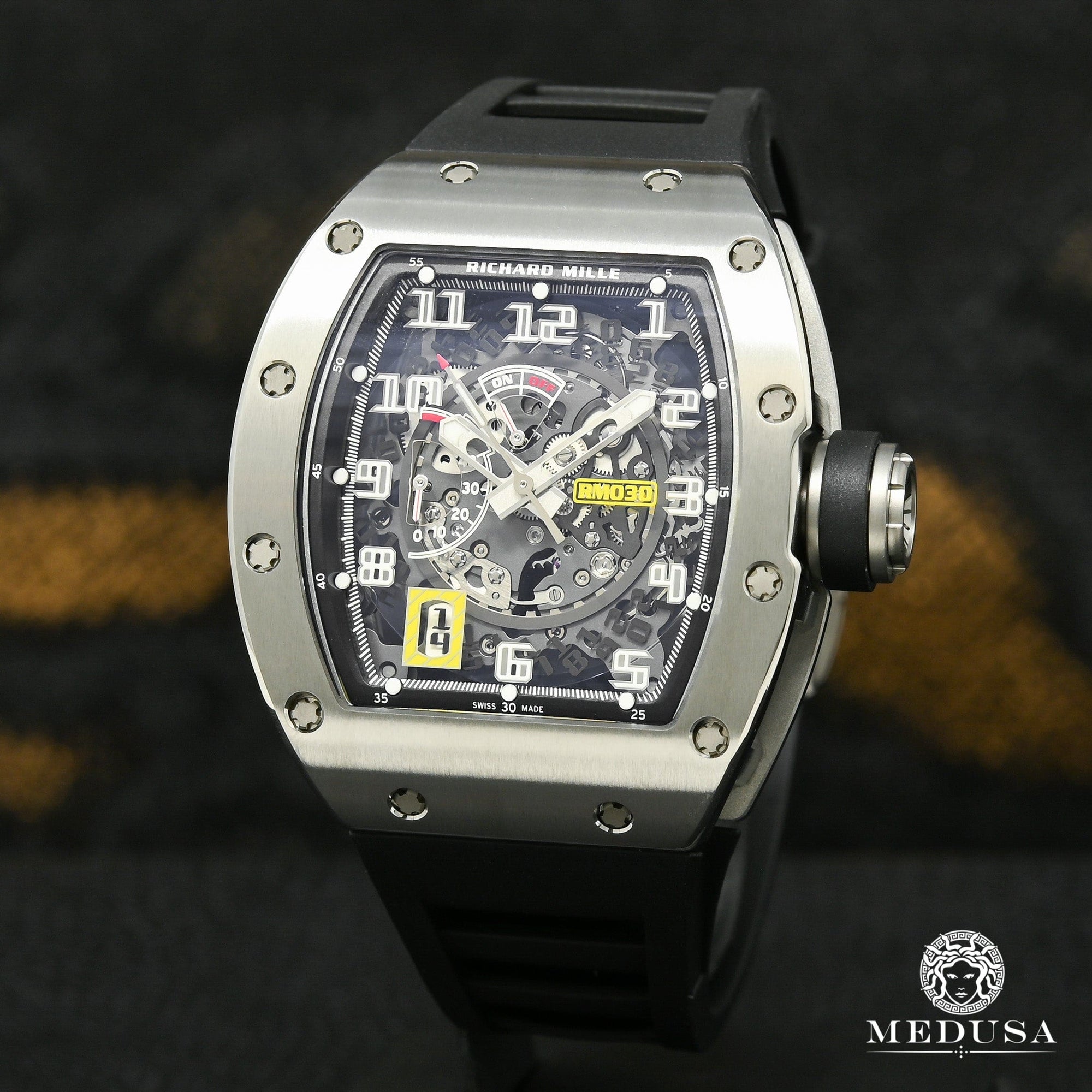 Montre Richard Mille | Montre Homme 50mm Richard Mille Titanium - RM030 Stainless