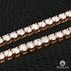 Chaîne à Diamants en Or 14K | Chaîne Tennis 5mm Tennis Chain 4-Prong Or Rose 30PT 22’’ / VS1 / Or Rose