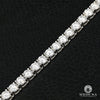 Bracelet à Diamants en Or 18K | Bracelet Homme 6.5mm Tennis 50PT Or Blanc - Diamant Or Blanc