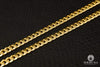 Bracelet en Or 10K | Bracelet Homme 7mm Bracelet Cuban Link Solid 8,5’’ / Or Jaune