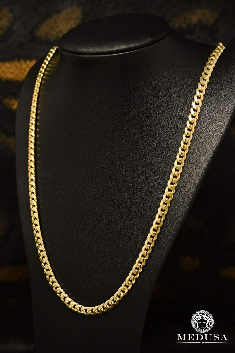 Chaîne en Or 10K | Chaîne 7mm Cuban Link Solid