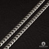 Chaîne en Or 10K | Chaîne 6mm Cuban Link Solid Or Blanc