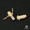 Fermoir à Diamants en Or 14K | Bijoux &amp; Accessoires 6mm Fermoir Box-Lock Round 585 Or Jaune