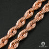 Chaîne en Or 10K | Chaîne 7mm Torsade Solid Or Rose