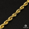 Bracelet en Or 10K | Bracelet Homme 8mm Bracelet Torsade Diamond Cut