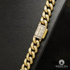 Chaîne à Diamants en Or 10K | Chaîne 8mm Cuban Link Baguette 22’’ / Or Jaune