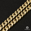 Chaîne à Diamants en Or 10K | Chaîne 8mm Cuban Link Baguette 22’’ / Or Jaune