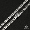 Chaîne en Or 10K | Chaîne 8mm Cuban Link Or Blanc