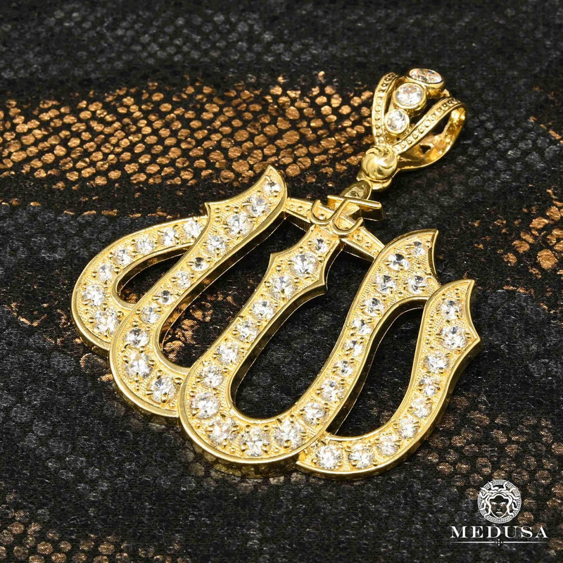 Pendentif en Or 10K | Pendentif Divers Allah X1 Or Jaune