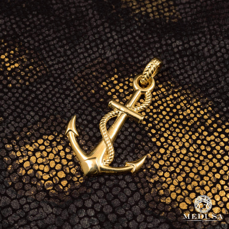 Pendentif en Or 10K | Pendentif Divers Anchor X1 Or Jaune