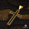 Pendentif en Or 10K | Pendentif Croix Apollon X4 50mm / Or Jaune