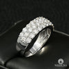 Bague à Diamants en Or 10K | Bague Homme Band D3 - Diamant 2.50CT / Or Blanc