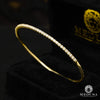 Bracelet à Diamants en Or 14K | Bracelet Femme Bangle D1 - Diamant Or Jaune