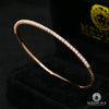 Bracelet à Diamants en Or 14K | Bracelet Femme Bangle D1 - Diamant Or Rose