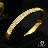 Bracelet à Diamants en Or 10K | Bracelet Homme Bangle D2 - Diamant Or Jaune