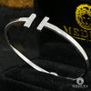 Bracelet Rigide en Or 10K | Bracelet Femme Bangle T1 Or Blanc