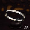 Bracelet Rigide en Or 10K | Bracelet Femme Bangle X1 - Love Or Blanc