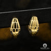 Studs en Or 10K | Boucles d’Oreilles Bolt F14 - Snake Or Jaune