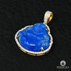 Pendentif à Diamants en Or 10K | Pendentif Divers Buddha D2 - Diamant Bleu / Or Jaune