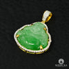 Pendentif à Diamants en Or 10K | Pendentif Divers Buddha D2 - Diamant Vert / Or Jaune