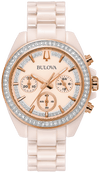 Montre Bulova | Montre Femme Bulova Ceramic - 98L282 Swarovski / Or Rose