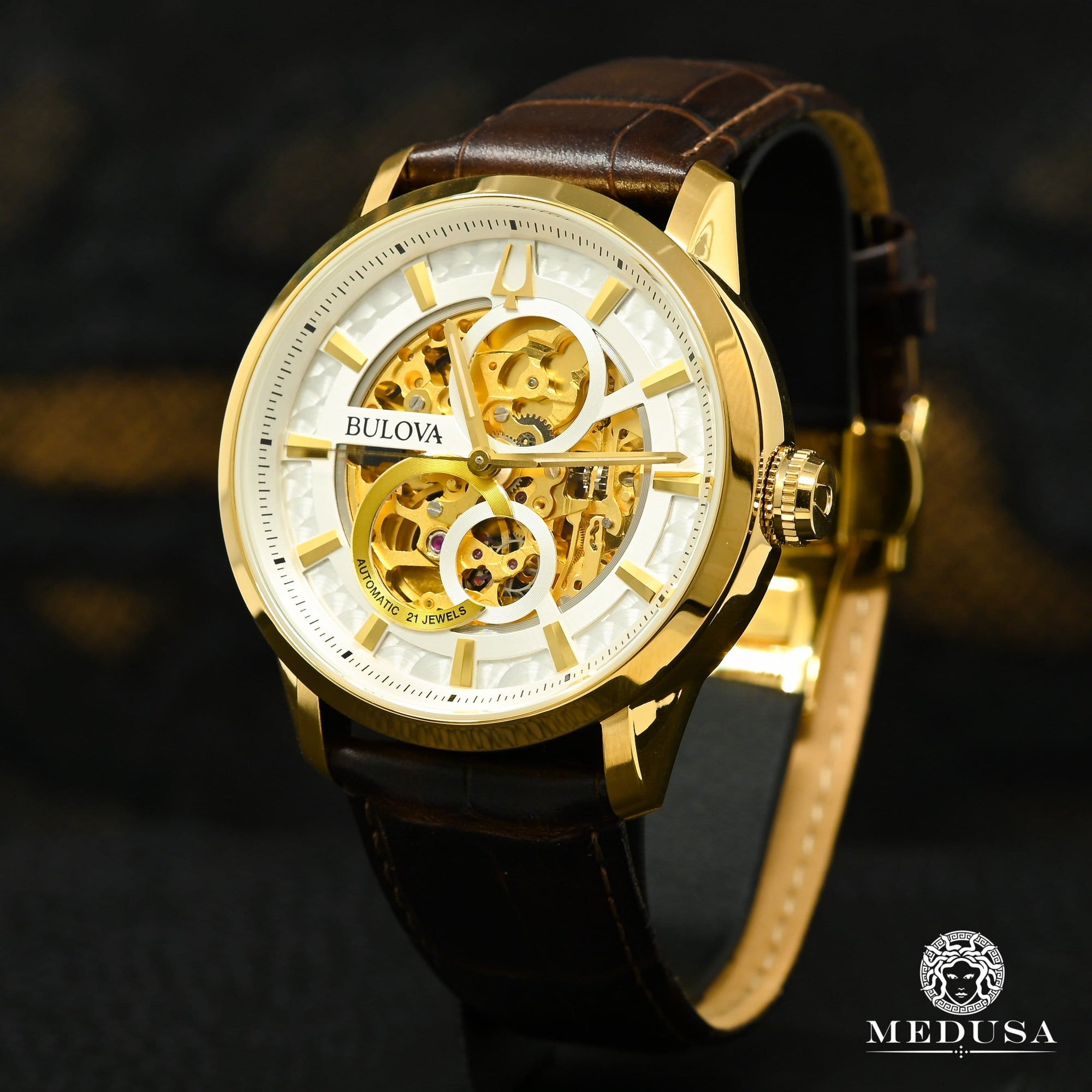 Montre Bulova | Montre Homme Bulova Classic - 97A138 Or Jaune