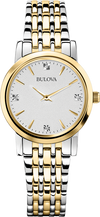 Montre Bulova | Montre Femme Bulova Classic - 98P115 Diamant / Or 2 Tons