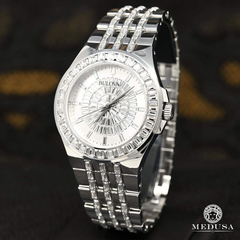 Montre Bulova | Montre Homme Bulova Cristal - 96A236 Swarovski / Stainless