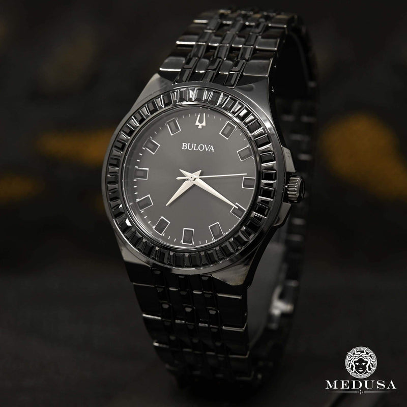 Montre Bulova | Montre Homme Bulova Cristal - 98A240 Swarovski / Or Noir