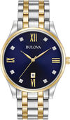 Montre Bulova | Montre Homme Bulova Diamonds - 98D130 Diamant / Or 2 Tons