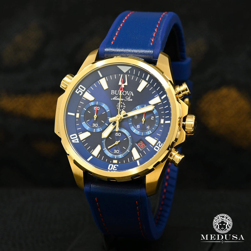 Montre Bulova | Montre Homme Bulova Marine Star - 97B168 Or Jaune