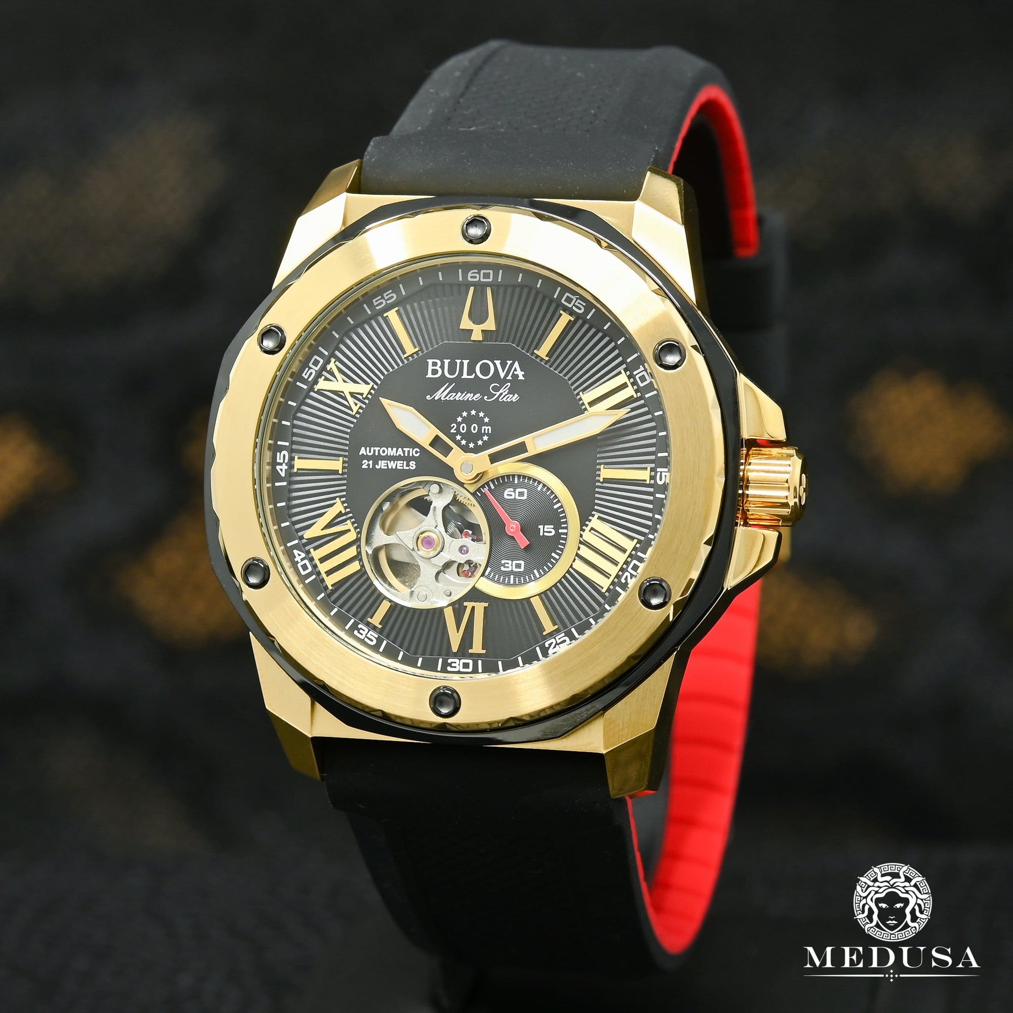 Montre Bulova | Montre Homme Bulova Marine Star - 98A272 Or Jaune