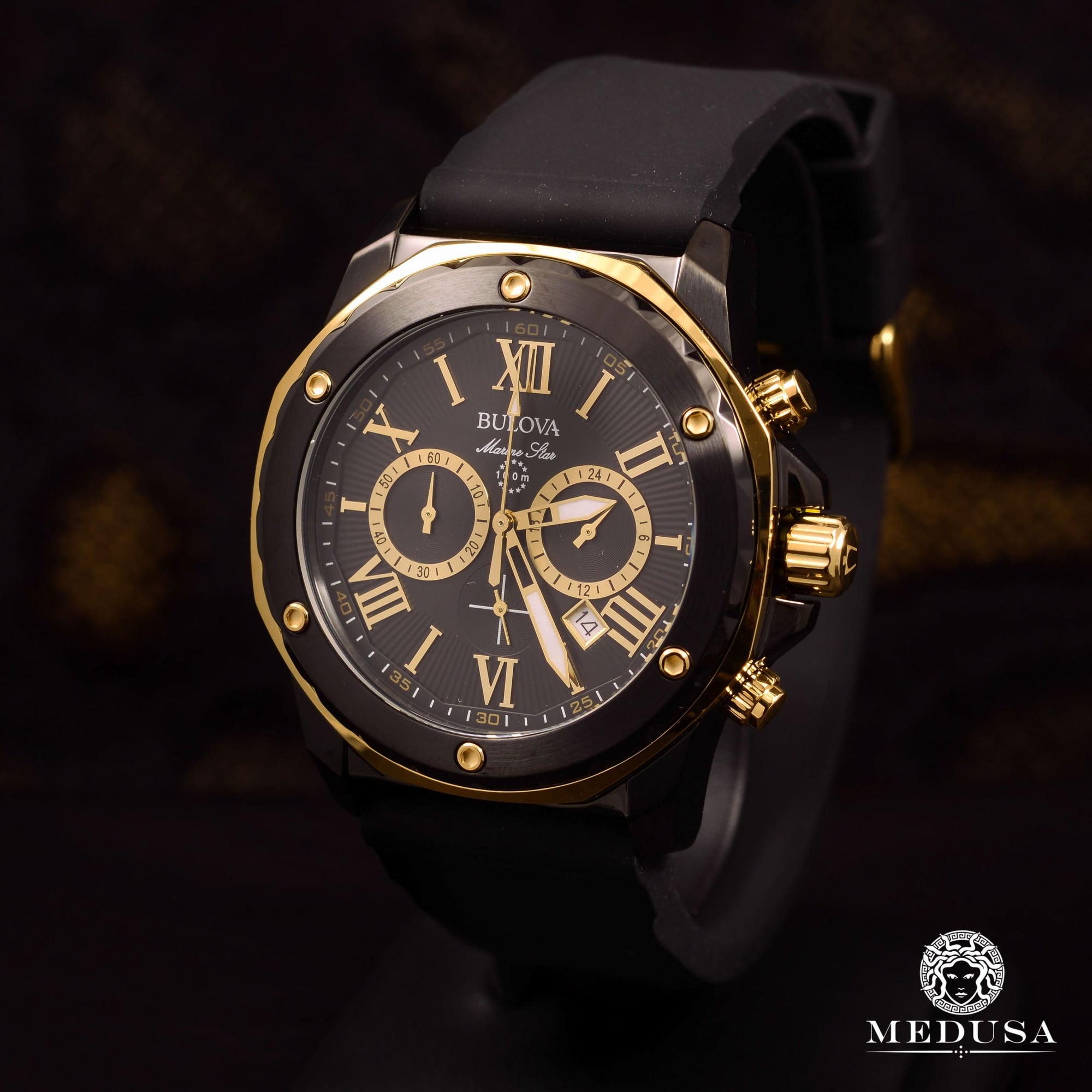 Montre Bulova | Montre Homme Bulova Marine Star - 98B278 Or Jaune