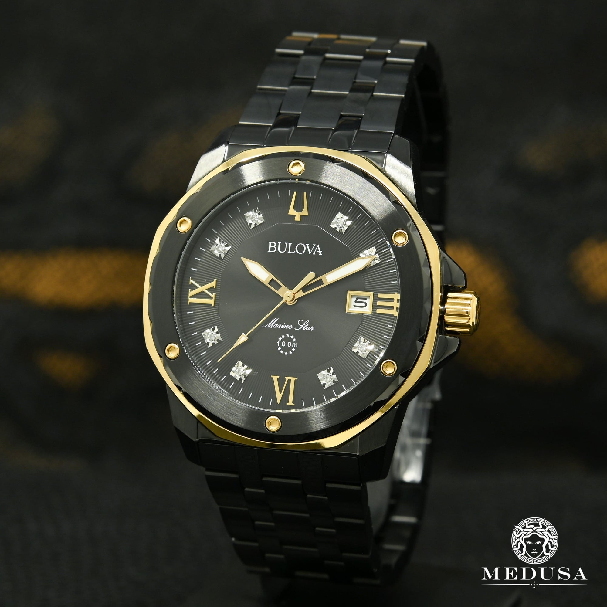 Montre Bulova | Montre Homme Bulova Marine Star - 98D176 Or Jaune