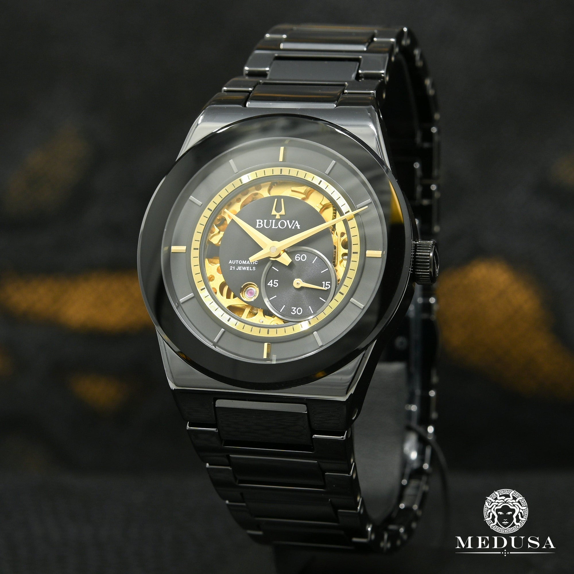 Montre Bulova | Montre Homme Bulova Millennia - 98A291 Or Noir